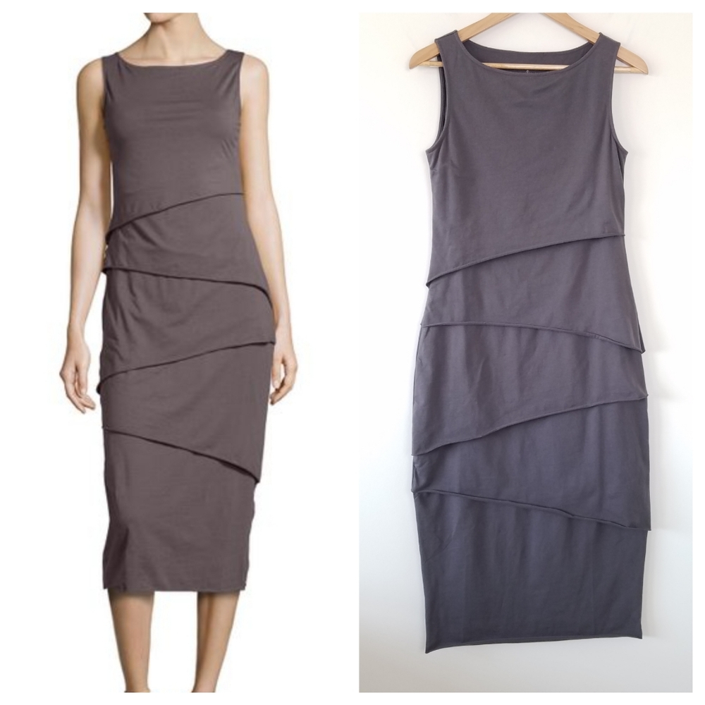 Neon Buddha Shanghai Sleeveless Gray Dress, Sz S